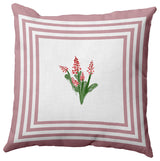 Framed Bouquets Decorative Throw Pillow, Romantic Purple, 18"x18"
