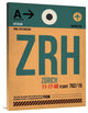 "ZRH Zurich Luggage Tag 1" Fine Art Print