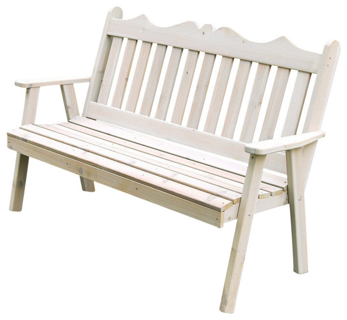 Cedar Royal English Bench, Unfinished, 4 Foot