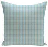 Geometric Decorative Pillow, Turquoise, 18"x18"