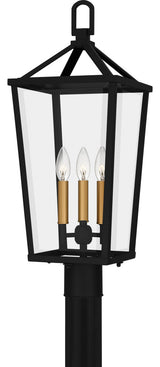 Quoizel HUL9009 Hull 3 Light 25" Tall Outdoor Post Light - Matte Black