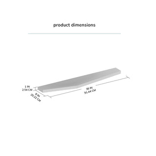 Lonny Wall Mounted Shelves, Walnut