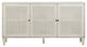 Xander Reclaimed Acacia Coastal 66" 3-Door Sideboard With Iron Hardware