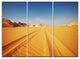 "Road in White Desert Egypt" Wall Art Canvas, 3 Panels, 36"x28"