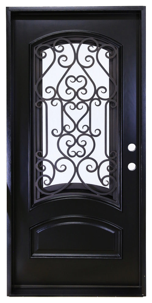 Forever Doors, Exterior Front Entry Composite Door AR07C, 36"x80", Left H