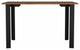 Marrakech Desk, 4 Steel Legs, Mahogany Color, Modern Desing