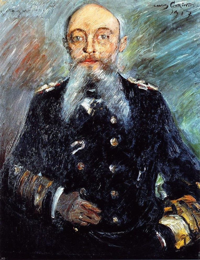 Lovis Corinth Portrait of Admiral Alfred von Tirpitz Gallery Wrapped Canvas