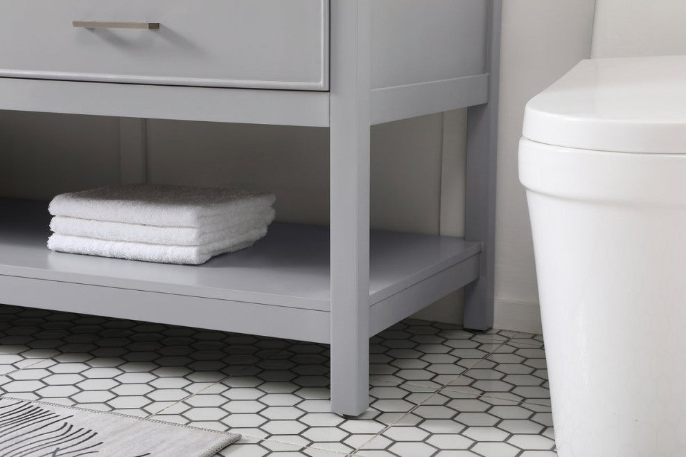 Sally 72" Double Bathroom Vanity, Gray