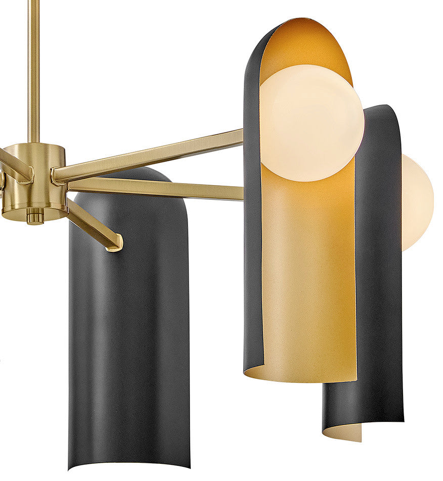Lark Zuri Medium Single Tier, Lacquered Brass