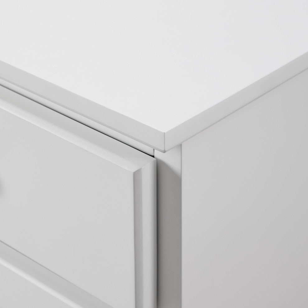 60" Tiered Fretwork Sideboard, White