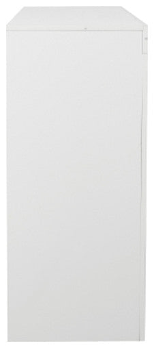 White Sideboard Storage Cabinet with LED light Modern wooden Cupboard