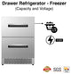 Equator 24" Convertible Ref/Freezer ADA FS/Builtin 2 Drawer Dual Temp Sabbath