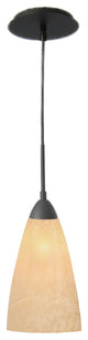 Art Glass 1-Light Mini Pendant, Matte Glass