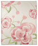 Large Watercolor Roses 50x60 Throw Blanket