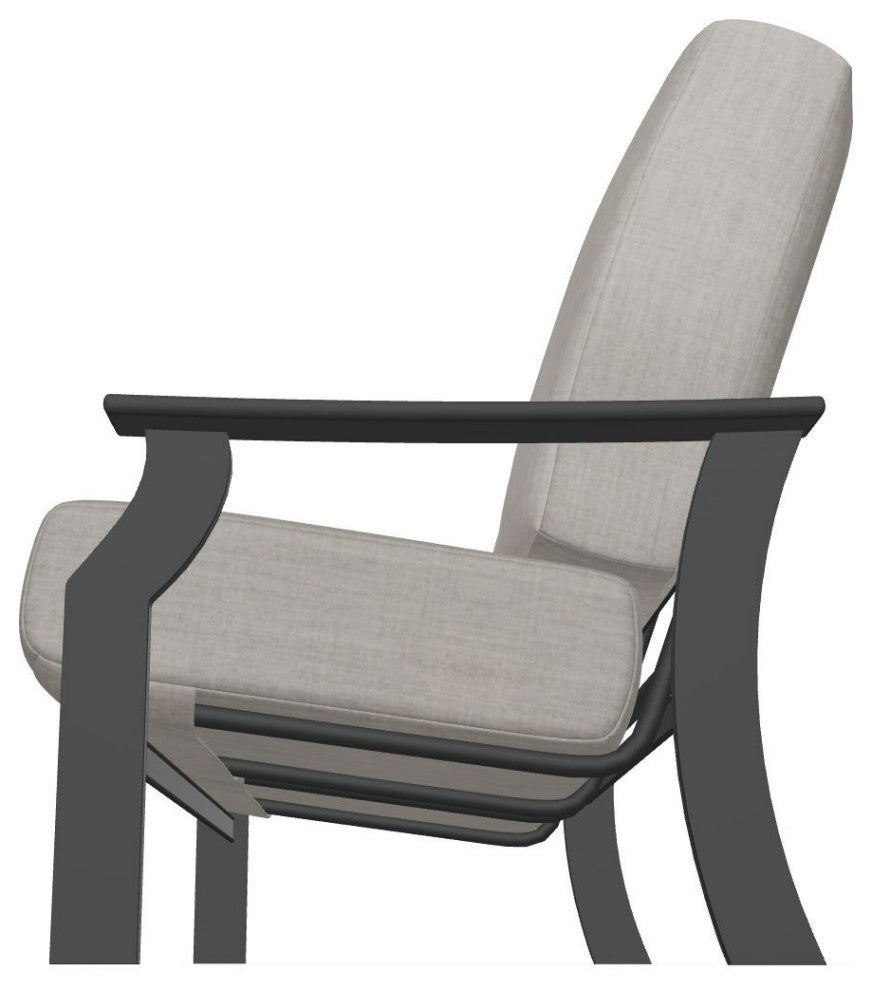 St. Catherine Deep Seat Outdoor Loveseat, Cast Silver/Graphite