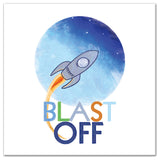 Blast Off 20x20 Canvas Wall Art