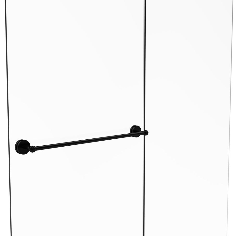 Prestige Skyline 30" Shower Door Towel Bar, Matte Black