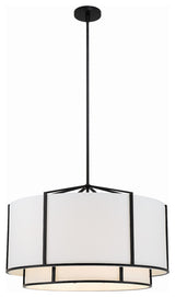 Carlyn 6-Light Black Chandelier