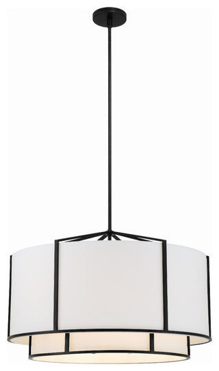 Carlyn 6-Light Black Chandelier