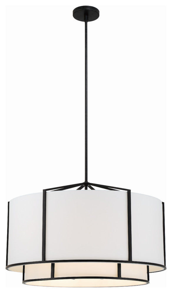 Carlyn 6-Light Black Chandelier