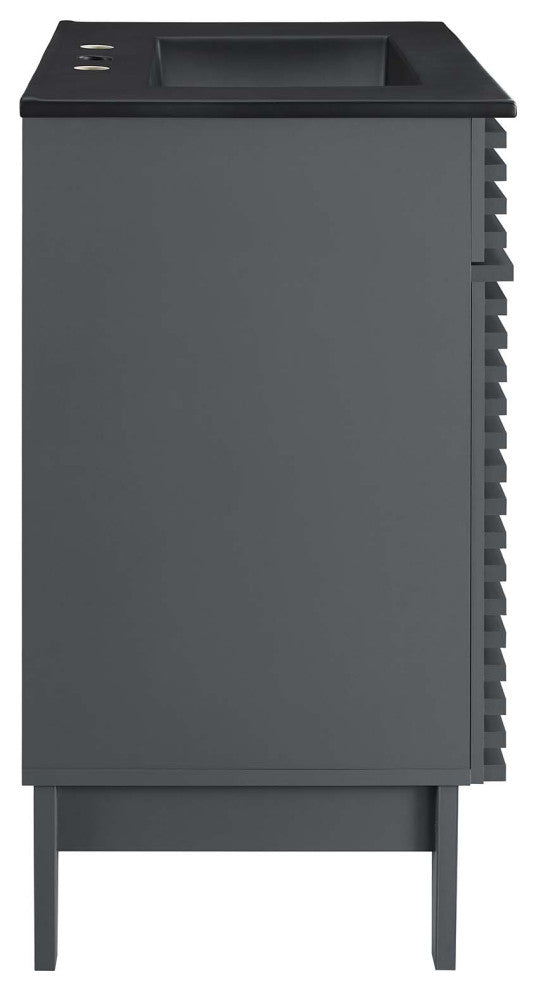 Render 30" Bathroom Vanity, Gray Black