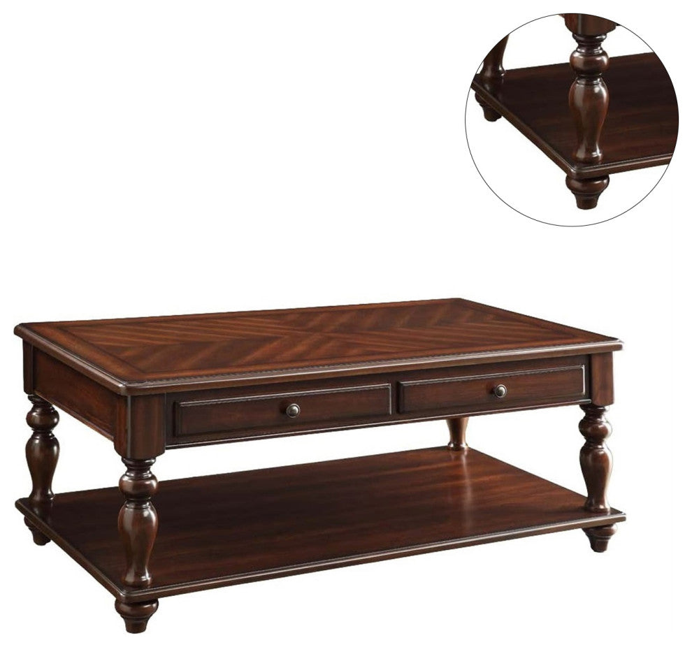 Wooden Coffee Table with Lift Top, Walnut