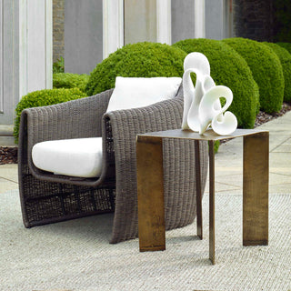 Uttermost Reade Brass Outdoor Accent Table
