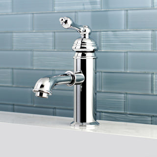 Single-Handle Bathroom Faucet, Brass Pop-Up, Polished Chrome