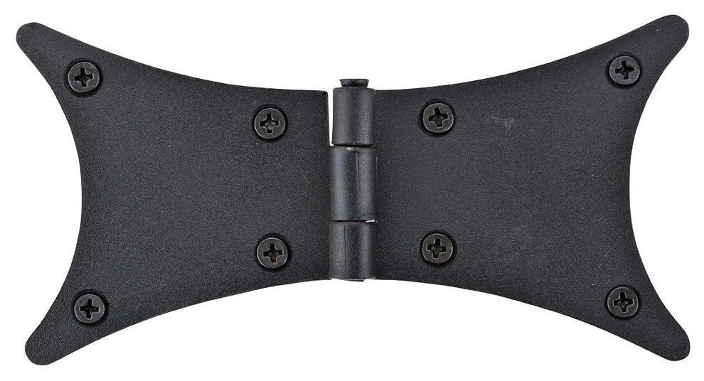 Cast Iron Butterfly Hinge Black Rustproof 180 Degree