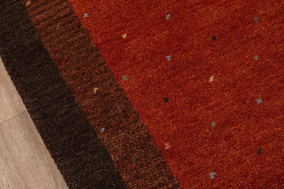 Desert Gabbeh Hand-Tufted Rug, Paprika, 8'x11'