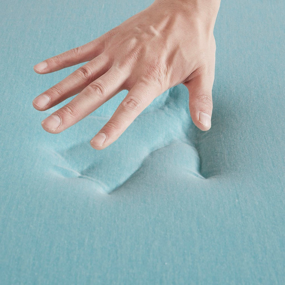 Sleep Philosophy 2" Memory Foam Mattress Topper, White, Queen