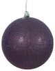 Vickerman N591226Dg 4.75" Plum Glitter Ball Ornament, 4 Per Bag