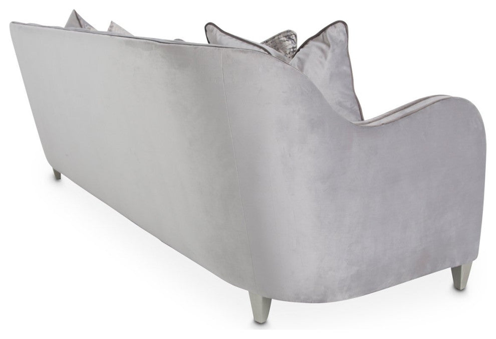 Aico Amini Roxbury Park Sofa in Slate Velvet