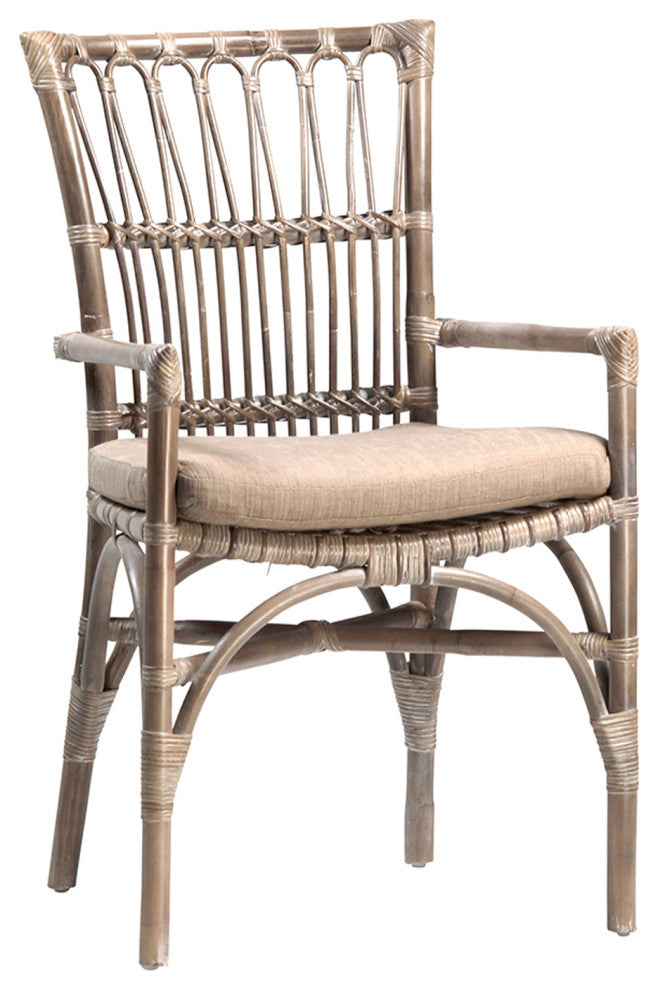 Bamboo and Rattan Dining Chair