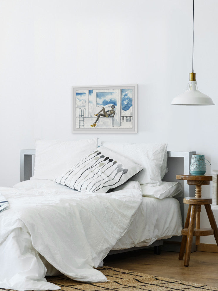 "Yellow Is Summer" Framed Painting Print, 30"x20"