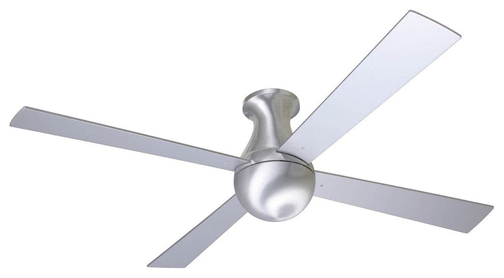 Ball Flush Mount Fan, Brushed Aluminum, 42"