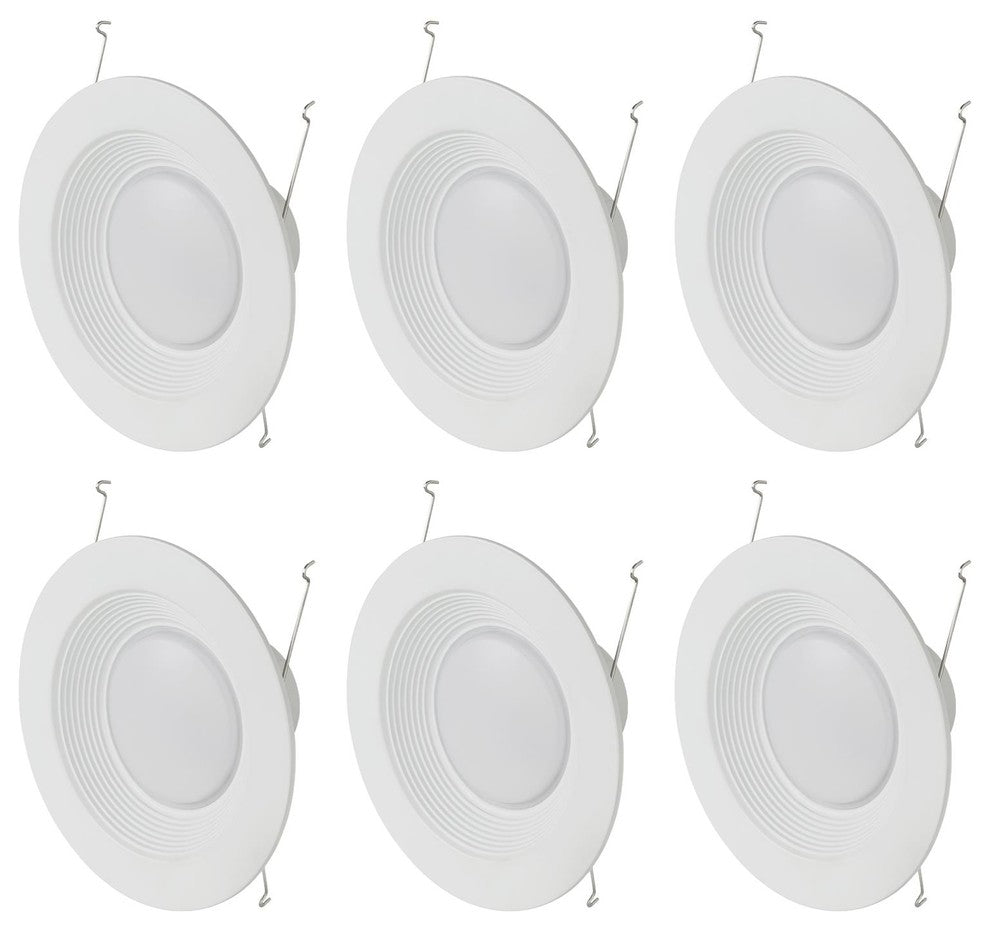 6 Pack Sunlite 18 Watt Led Retrofit Downlight, Dimmable, Medium Base,Cool White