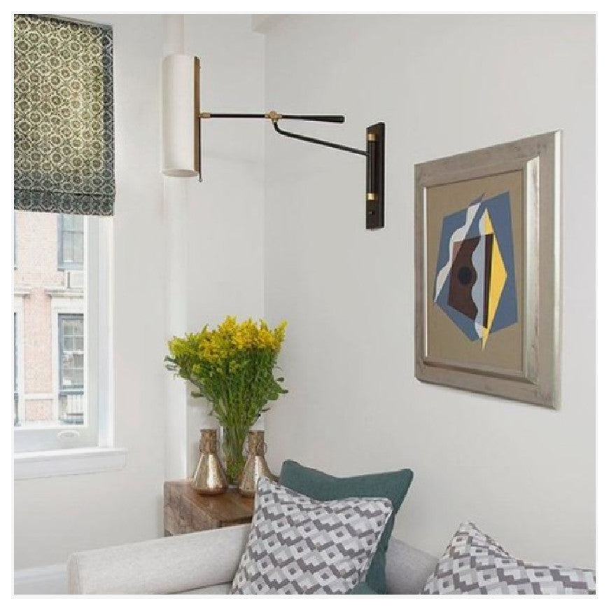 Antique Black Brass Wall Lamp | Andrew Martin Frankfort