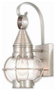 Newburyport 1-Light Wall Lantern, Brushed Nickel