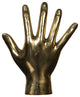 Open Hand Brass Sculpture