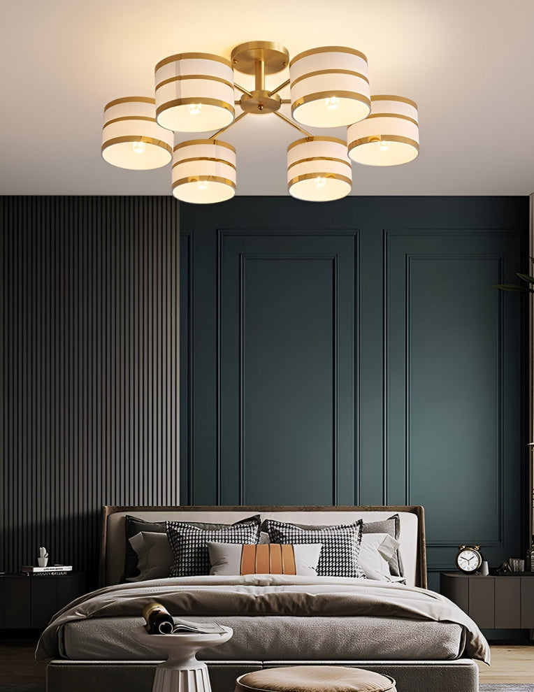 Inarzo | Post-Modern LED Chandelier For Bedroom, Study, Dining Room, 6 Heads