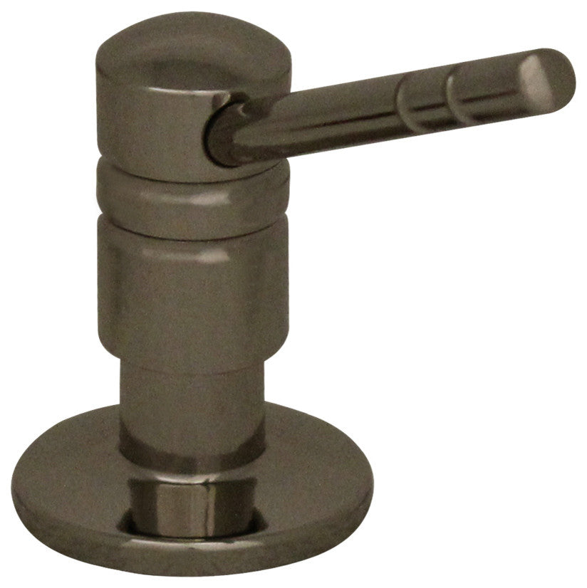 Discovery Solid Brass Soap, Lotion Dispenser, Polished Nickel
