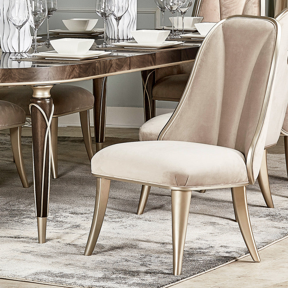 Villa Cherie Dining Side Chair, Set of 2 - Hazelnut