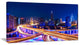"Interchange Overpass at Night Skyline" Wall Art, 32"x16"