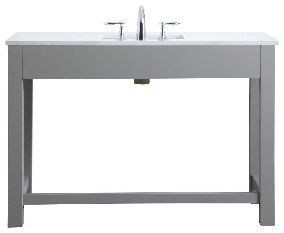 48" ADA Compliant Bathroom Vanity, Gray