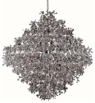 Maxim 24209 Comet 21 Light 50" Beveled Crystal Glass Pendant - Polished Chrome