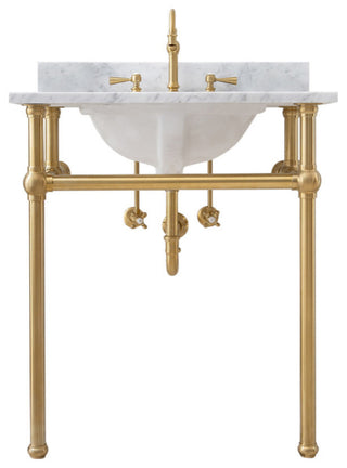 Embassy 30" Wash Stand and P-Trap, Gold
