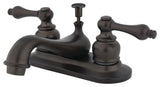 Restoration Two Handle 4" Centerset Lavatory Faucet with Retail Pop-up