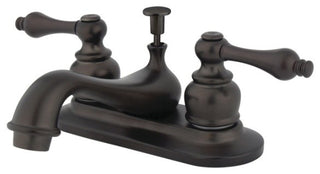 Restoration Two Handle 4" Centerset Lavatory Faucet with Retail Pop-up