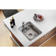 D11721 Dayton Stainless Steel 17" x 21-1/4" Drop-in Bar Sink, 2 Holes